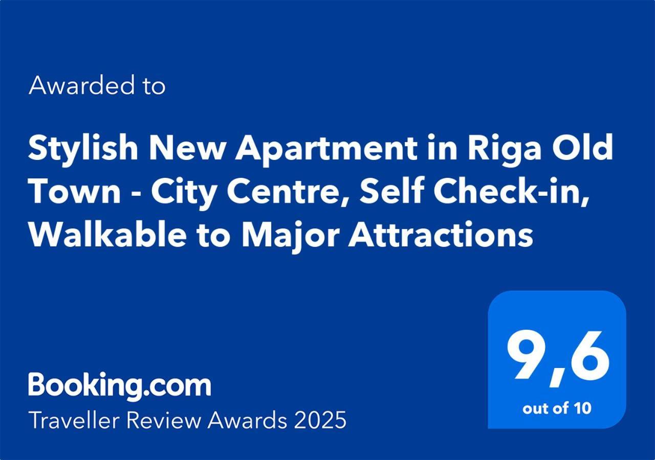 Stylish New Apartment In Riga Old Town - City Centre, Self Check-In, Walkable To Major Attractions Eksteriør bilde